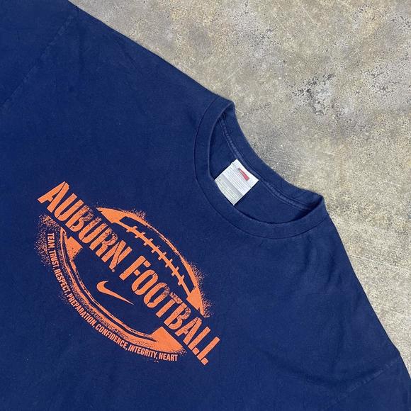 Vintage 90s Nike Spellout Graphic T-Shirt USA Sports Tee Navy Blue XL - Picture 2 of 4